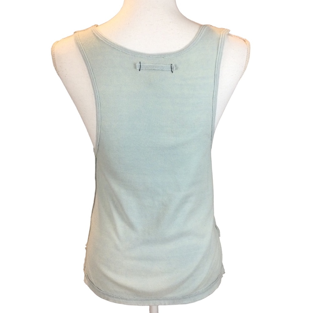 Free People We The Free Shake It Up Light Blue Tank Tee Size Medium - Picture 5 of 13